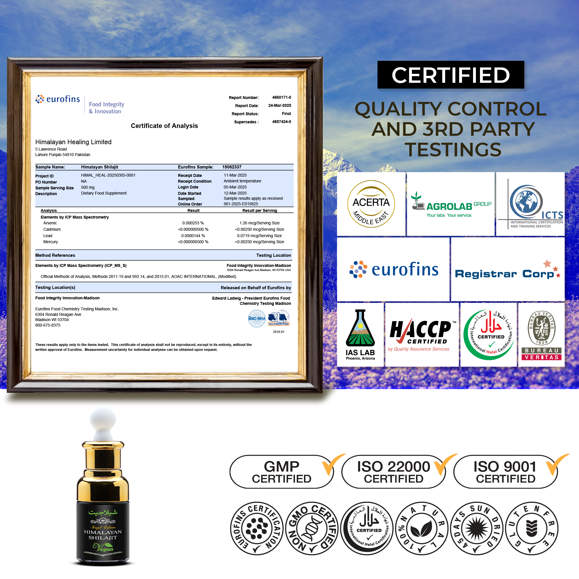 Shilajit Drops - 30ml | 60 Servings | Natural Dietary Supplement