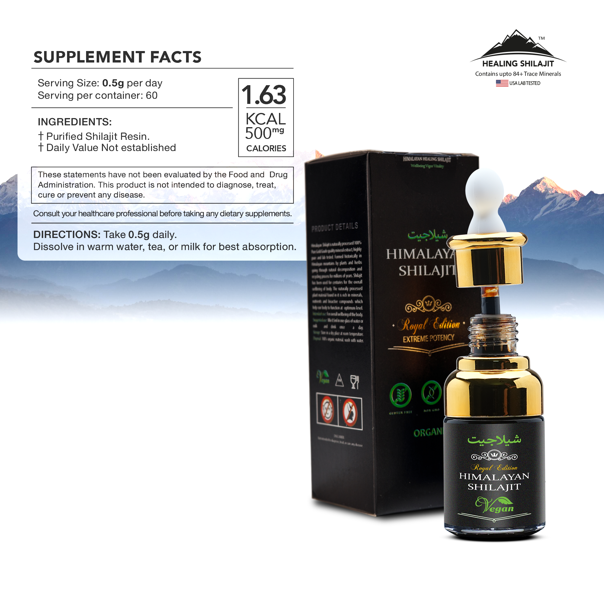 Shilajit Drops - 30ml | 60 Servings | Natural Dietary Supplement