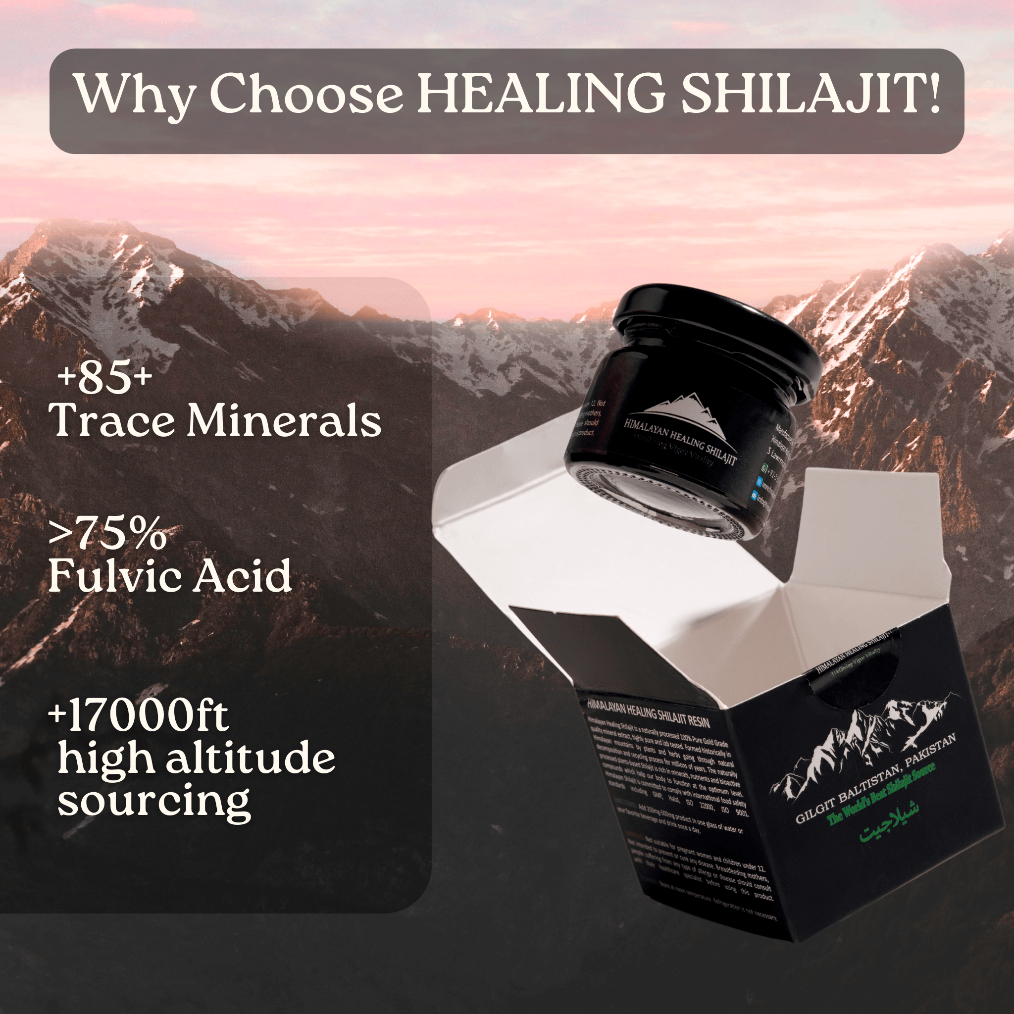 Pure Himalayan Shilajit | Gold Grade Quality - 30G - Himalayan Healing Shilajit