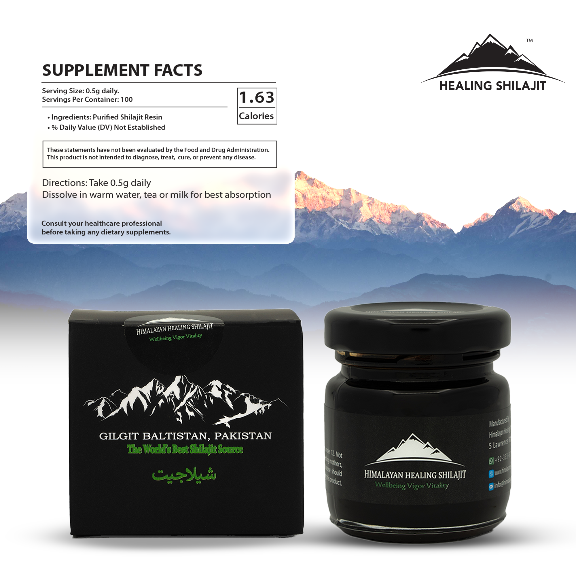 Pure Himalayan Shilajit | Gold Grade Quality - 50Gram (Wholesale)